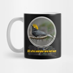 The lost bird was wandering Mug